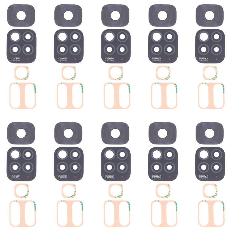 10 PCS Back Camera Lens for Xiaomi Redmi Note 11S