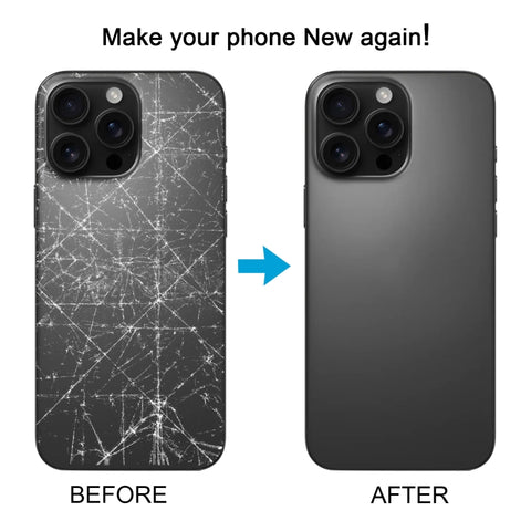 Per iPhone 16 Pro Cover posteriore batteria originale in vetro con copriobiettivo fotocamera