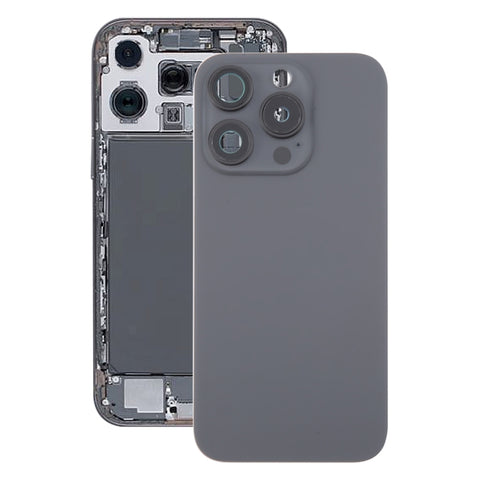 Cover posteriore in vetro per iPhone 16 Pro con copriobiettivo e