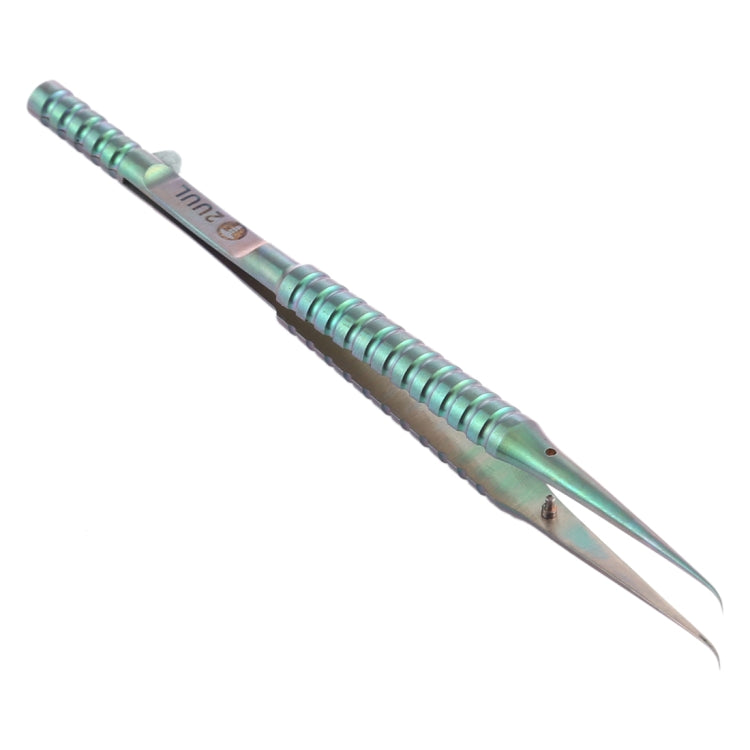 2UUL Ti02 Titanium Alloy Curved Tweezers for Precision