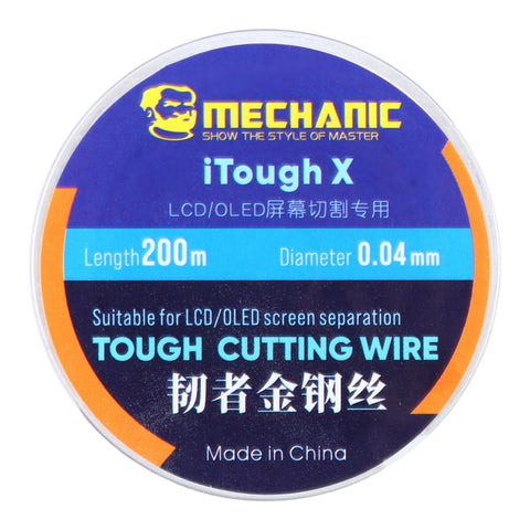 Filo da taglio per schermo OLED LCD Mechanic iTough X 200M 0,04MM, Mechanic 0.04MM 200M