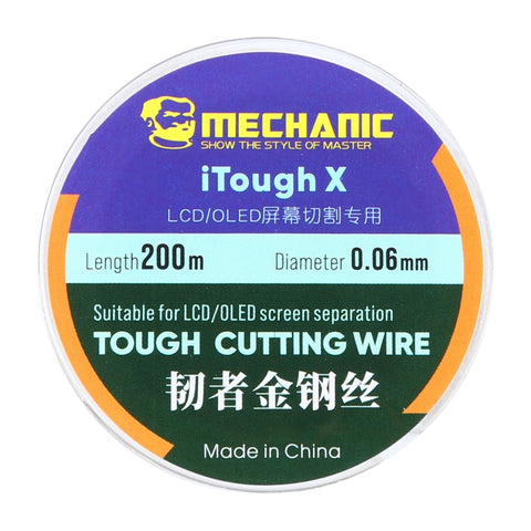 Filo da taglio per schermo OLED LCD MECCANICO iTough X 200M 0,06MM, MECHANIC 0.06MM 200M