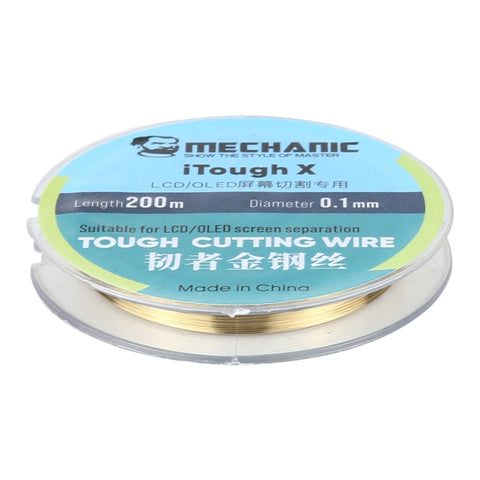 MECCANICO iTough X 200M Filo da taglio pour écran OLED LCD de 0,1 mm, MECANIC 0.1MM 200M
