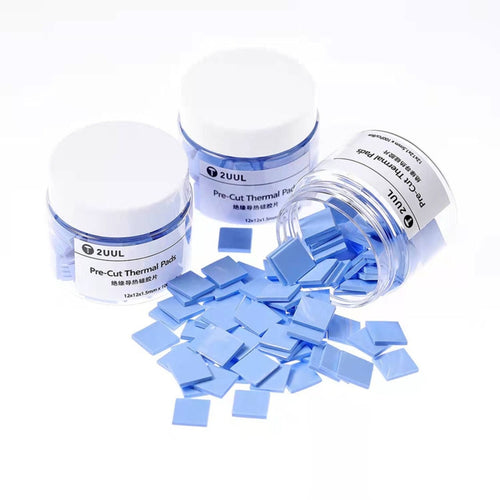 100 PCS Pre-Cut Thermal Silicone Pads 12x12x1.5mm