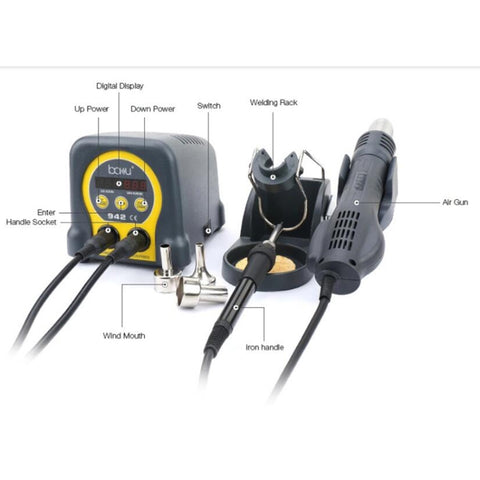 BAKU ba-942 Station de soudage pour alimentation à air chaud Led BGA SMD, colonne européenne, prise ue