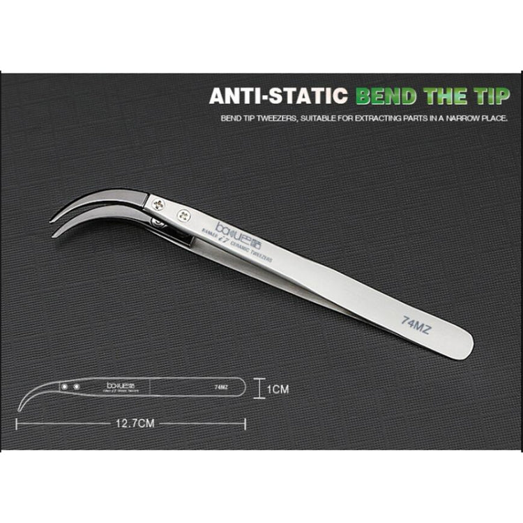 Stainless Steel Curved Tweezers for Precision Repair Tools