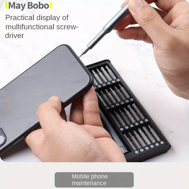 25-in-1 Magnetic Screwdriver Set with Aluminum Handle