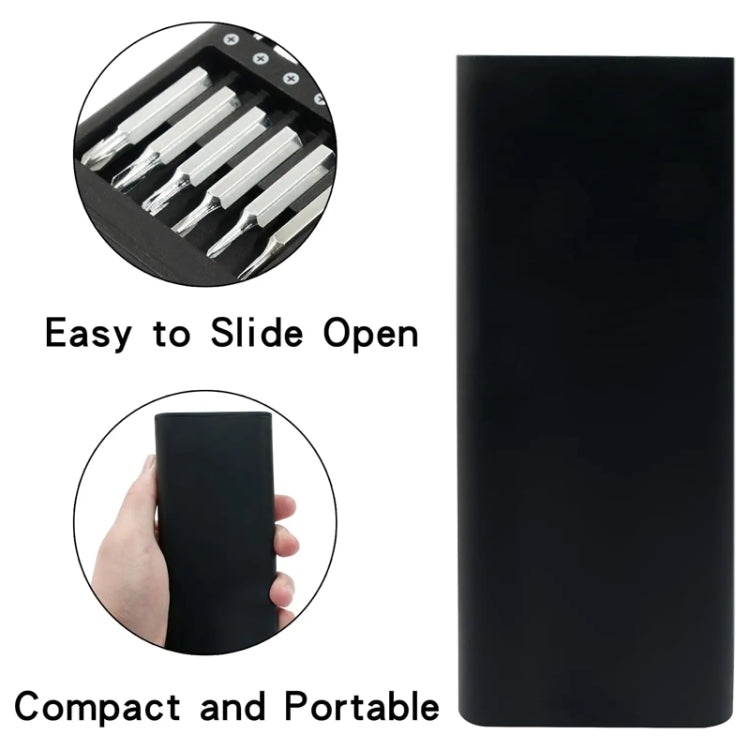 25-in-1 Magnetic Screwdriver Set with Aluminum Handle
