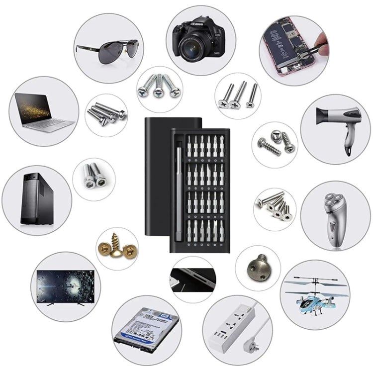 25-in-1 Magnetic Screwdriver Set with Aluminum Handle