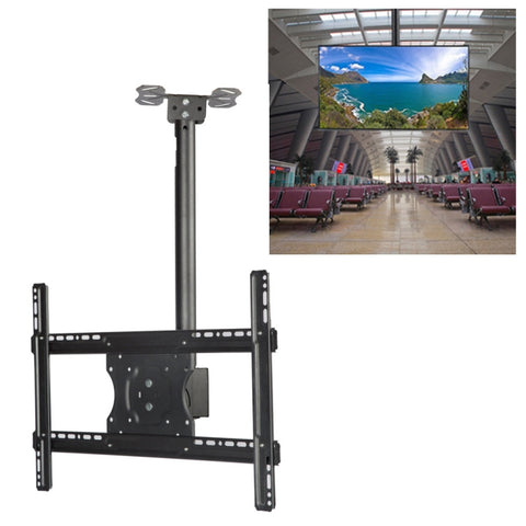 Double utilisation pour le montage sur le mur du soffite du téléviseur LCD universel réglable en hauteur et angulation de 32 à 65 pouces, longueur rétractable : 2 m, 2 m