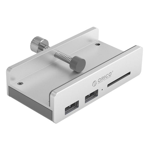 ORICO MH2AC-U3 HUB USB 3.0 a 2 porte tipo clip con lettore di schede SD