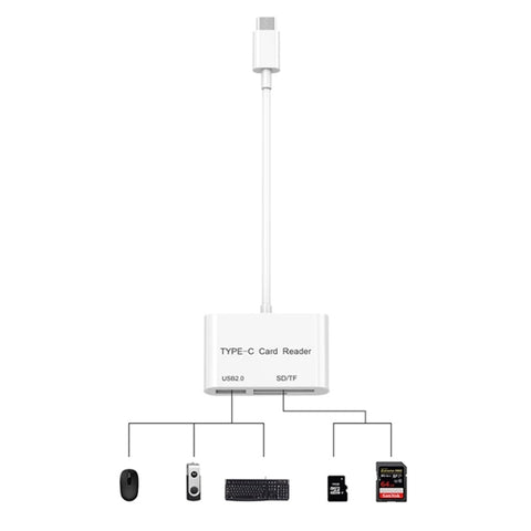 Lettore di schede da USB-C a USB SD/Micro SD