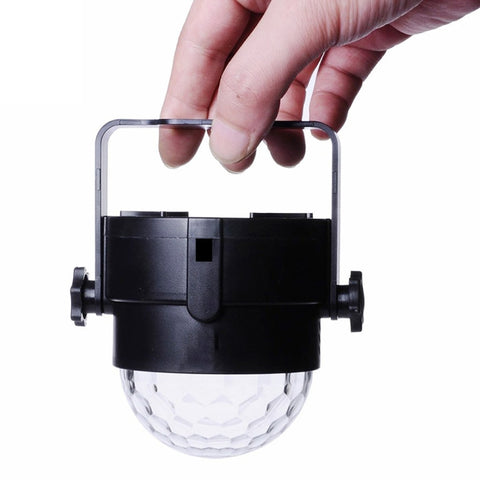YouOKLight YK2278 3W Attivato dal suono DJ Illuminazione per feste RBG Lampada stroboscopica a sfera da discoteca Luce par da palco con 7 modalità, senza telecomando