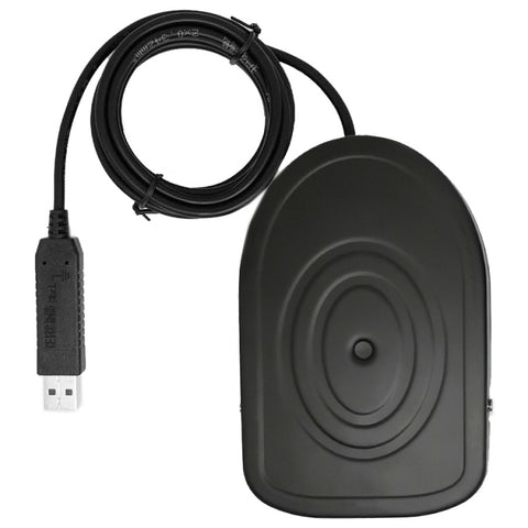 PC con tastiera e mouse con controllo a pedale con interruttore a pedale singolo USB in metallo, 1 Foot Switch (Metal)