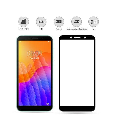 Per Huawei Y5p mocolo 0.33mm 9H 2.5D Pellicola in vetro temperato con colla completa, For Huawei Y5p
