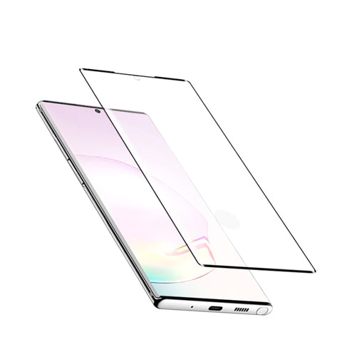 Per Samsung Galaxy Note20+ 5G mocolo 0,33mm 9H Pellicola in vetro temperato curvo a schermo intero 3D, supporto per sblocco con impronta digitale, Per Galaxy Note20 Ultra