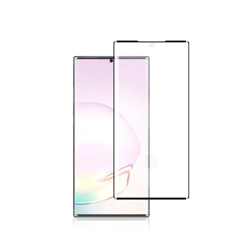 Per Samsung Galaxy Note20+ 5G mocolo 0,33mm 9H Pellicola in vetro temperato curvo a schermo intero 3D, supporto per sblocco con impronta digitale, For Galaxy Note20 Ultra