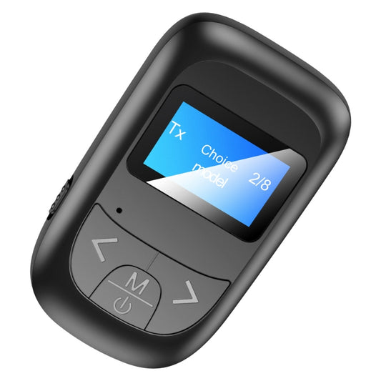 T14 Adattatore Bluetooth 2 in 1 Trasmettitore ricevitore Bluetooth per chiamate in vivavoce per auto con display digitale LCD, T14