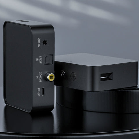 T6 Bluetooth 5.0 Trasmettitore TV per computer Fibra coassiale AUX Scheda TF multifunzione Trasmettitore audio HiFI Bluetooth