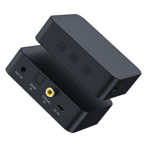 T6 Bluetooth 5.0 Trasmettitore TV per computer Fibra coassiale AUX Scheda TF multifunzione Trasmettitore audio HiFI Bluetooth