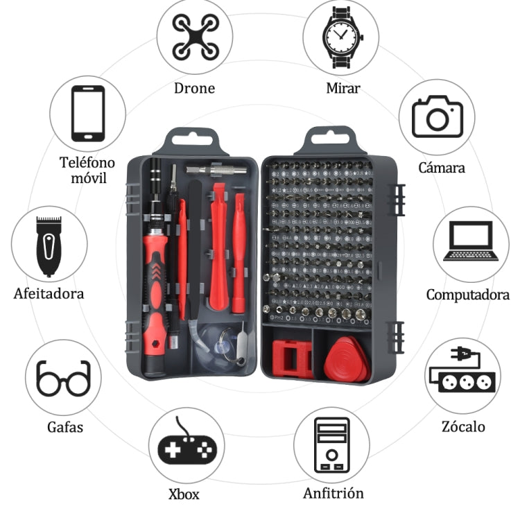 115 in 1 Precision Screw Driver Mobile Phone Computer Disassembly Maintenance Tool Set, 115 in 1 (Black), 115 in 1 (Red), 115 in 1 (Purple)             ...