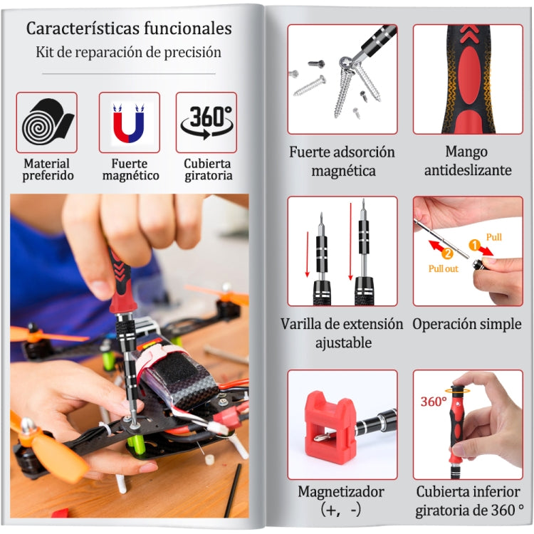 115 in 1 Precision Screw Driver Mobile Phone Computer Disassembly Maintenance Tool Set, 115 in 1 (Black), 115 in 1 (Red), 115 in 1 (Purple)             ...