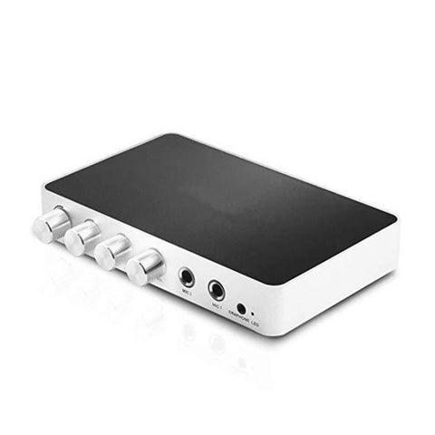KM200 Sistema di eco audio stereo digitale portatile Macchina HDMI Karaoke Mixer Amplificatore 4K/2K TV PC Home Theater