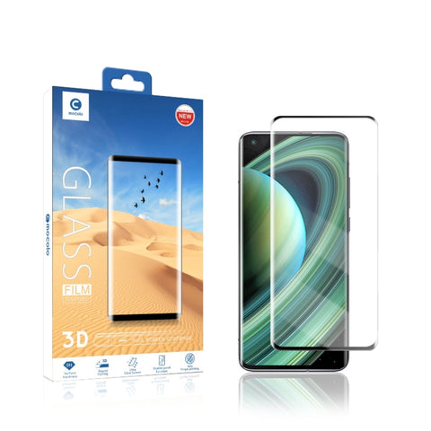 Pour Xiaomi Mi 10 Ultra mocolo 0,33mm 9H Pellicola en vetro temperato curvo a schermo intero 3D, pour Xiaomi Mi 10 Ultra