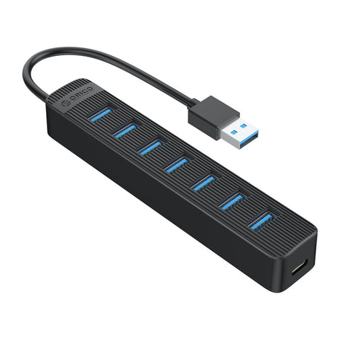 HUB USB 3.0 a 7 porte ORICO TWU3-7A-BK, TWU3-7A