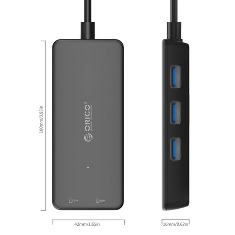 HUB USB 3.0 ORICO H3TS-U3 con lettore di schede