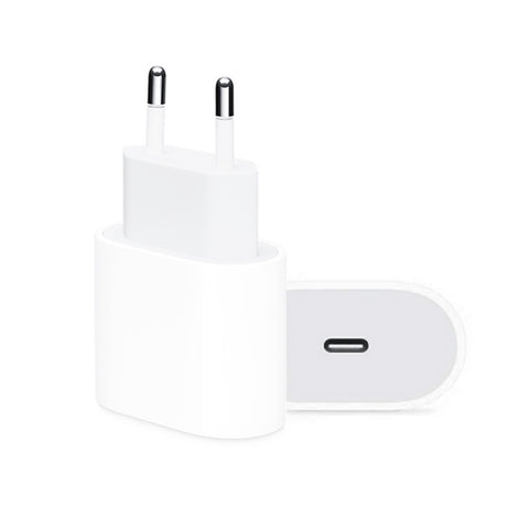 Caricatore da viaggio con interfaccia singola USB-C/Type-C PD 20W, presa EU, Actual 20W EU Plug
