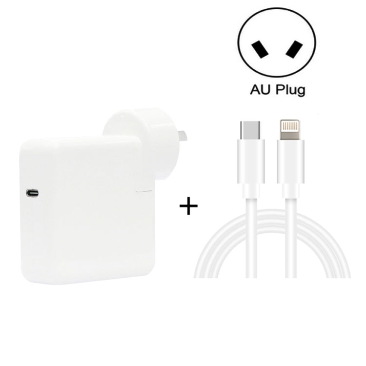 30W USB-C Travel Charger with Detachable Foot & 8 Pin Cable
