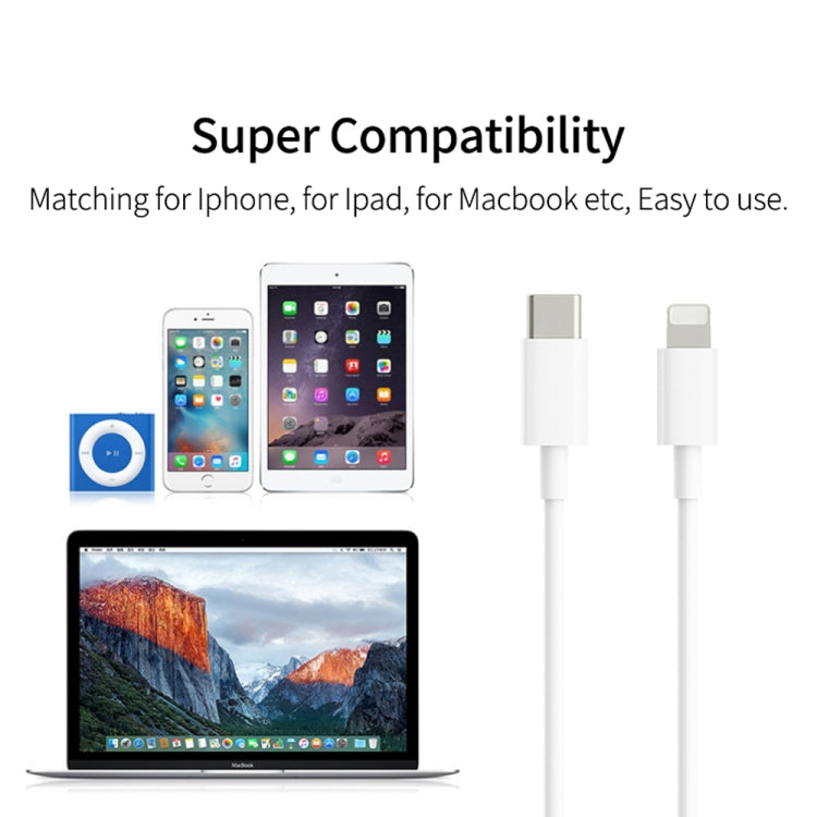 30W USB-C Travel Charger with Detachable Foot & 8 Pin Cable