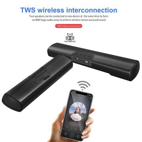 C3 TWS 20W Altoparlante Bluetooth portatile esterno wireless Super Bass Home Theater Subwoofer Soundbar Audio, supporto TF Card
