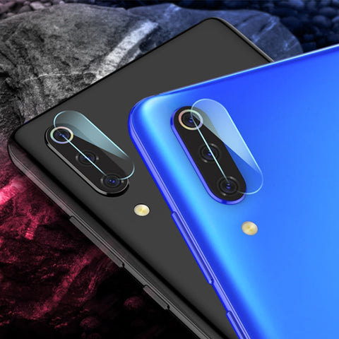 Pellicola in vetro temperato per obiettivo fotocamera posteriore mocolo 2 pezzi 0,15 mm 9H 2,5D con bordo arrotondato per Xiaomi Mi 9 (trasparente), Per Xiaomi Mi 9