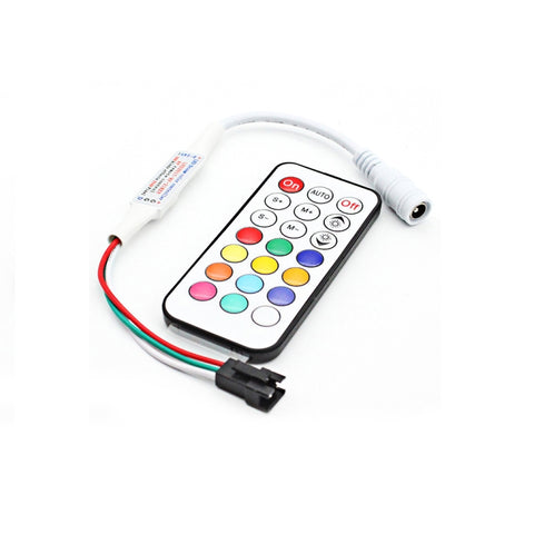 Controller LED RGB con telecomando RF a 21 tasti per striscia LED WS2812B WS2811