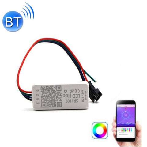 SP110E Bluetooth Regolatore di luce Pixel WS2811 WS2812B ws2812 dimmer SK6812 RGB RGBW APA102 WS2801 pixel Striscia Led IOS Android