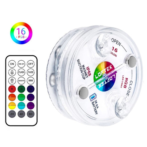 16 colori 13 LED luce subacquea piscina luce subacquea lampada subacquea dimmerabile a ventosa
