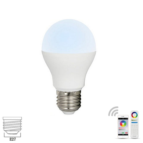 FUT017 Lampadina LED doppia bianca 6W 2.4GHZ RF controllabile Wifi abilitato CCT Luminosità regolabile dimmerabile