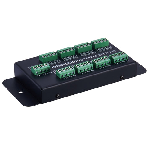 Amplificateur 1 entrée et 8 prises et distributeur de haut-parleur, sortie sonore à 8 zones, panneau de distribution du signal, entrée audio, 300 W par canal, B031