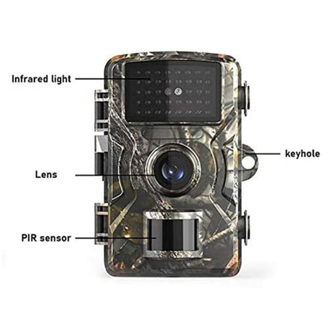DL001 Caméra de chasse 12MP 1080P 26 LED 940nm Vision nocturne, DL001