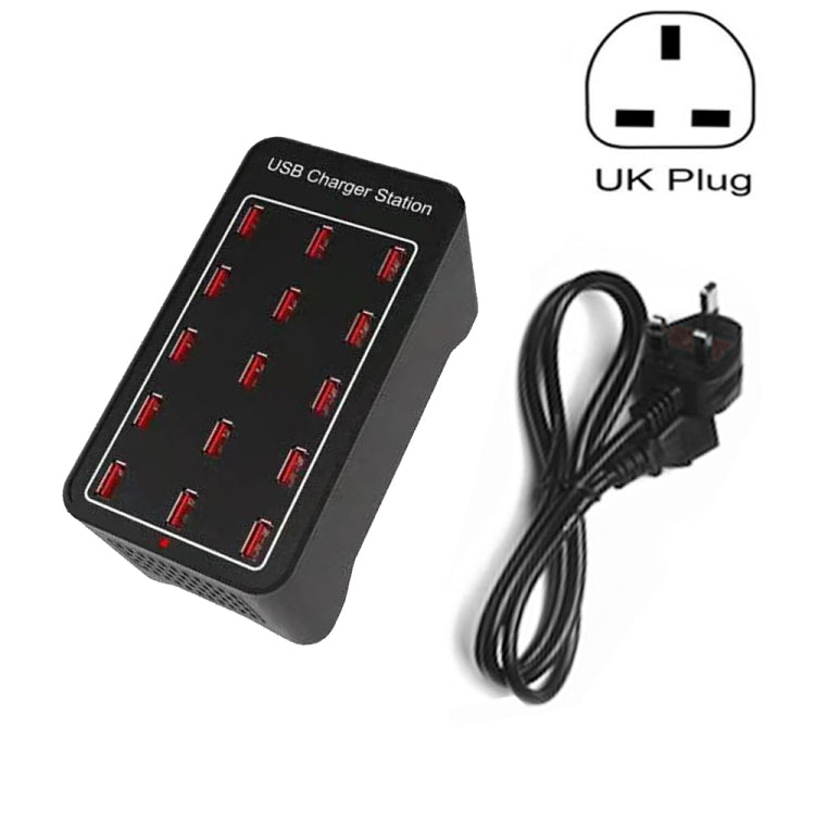 XLD-A7 100W 15 USB Ports Fast Charger Station Smart Charger, AC 100-240V, 100W 15 USB Ports EU Plug, 100W 15 USB Ports US Plug, 100W 15 USB Ports AU Plu...