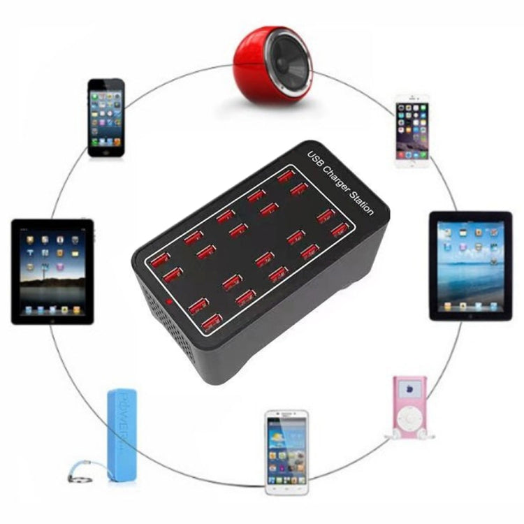 100W 20 USB Ports Fast Charger Station Smart Charger, AC 100-240V, 100W 20 USB Ports EU Plug, 100W 20 USB Ports US Plug, 100W 20 USB Ports AU Plug      ...