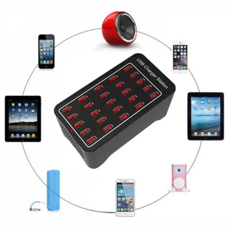 150W 25 USB Ports Fast Charger Station Smart Charger, AC 110-240V, 150W 25 USB Ports EU Plug, 150W 25 USB Ports US Plug, 150W 25 USB Ports AU Plug      ...