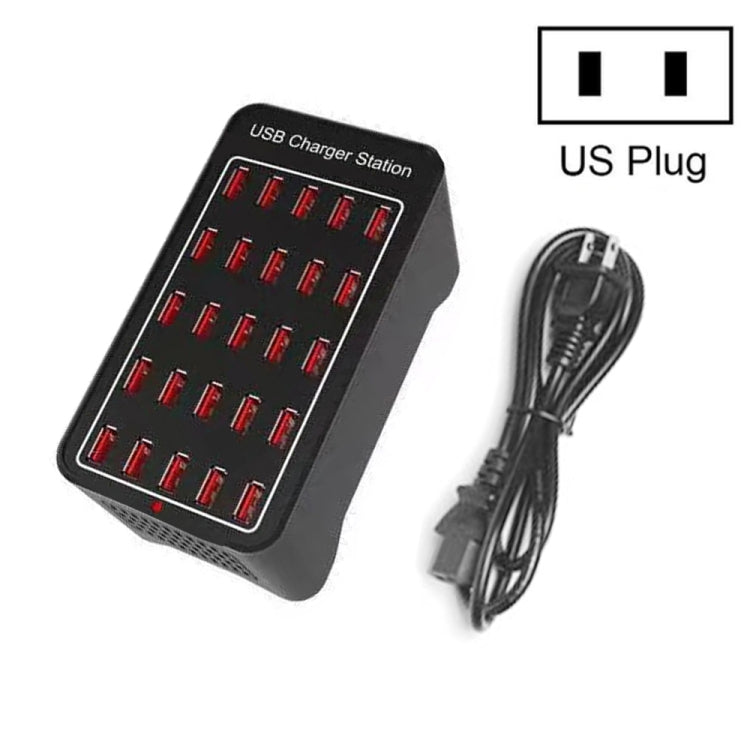 150W 25 USB Ports Fast Charger Station Smart Charger, AC 110-240V, 150W 25 USB Ports EU Plug, 150W 25 USB Ports US Plug, 150W 25 USB Ports AU Plug      ...