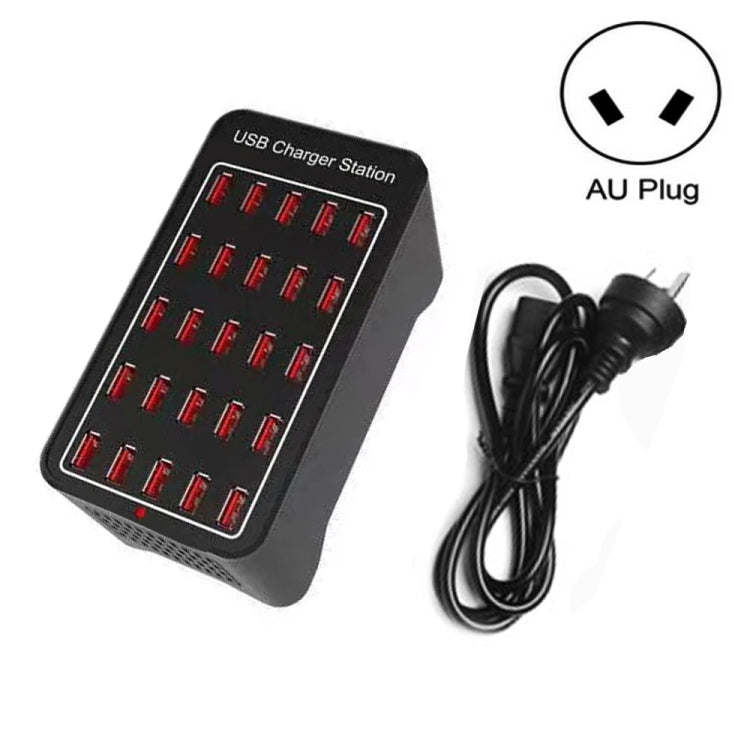 150W 25 USB Ports Fast Charger Station Smart Charger, AC 110-240V, 150W 25 USB Ports EU Plug, 150W 25 USB Ports US Plug, 150W 25 USB Ports AU Plug      ...