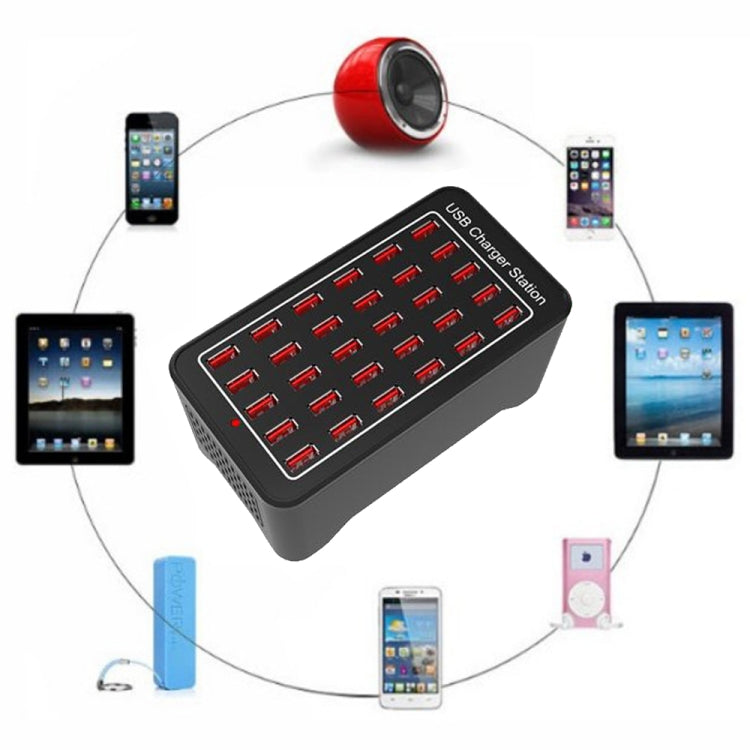 XLD-A7 150W 30 USB Ports Fast Charger Station Smart Charger, AC 110-240V, 150W 30 USB Ports EU Plug, 150W 30 USB Ports US Plug, 150W 30 USB Ports AU Plu...