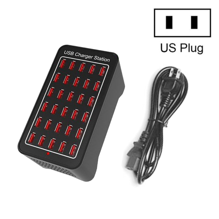 XLD-A7 150W 30 USB Ports Fast Charger Station Smart Charger, AC 110-240V, 150W 30 USB Ports EU Plug, 150W 30 USB Ports US Plug, 150W 30 USB Ports AU Plu...