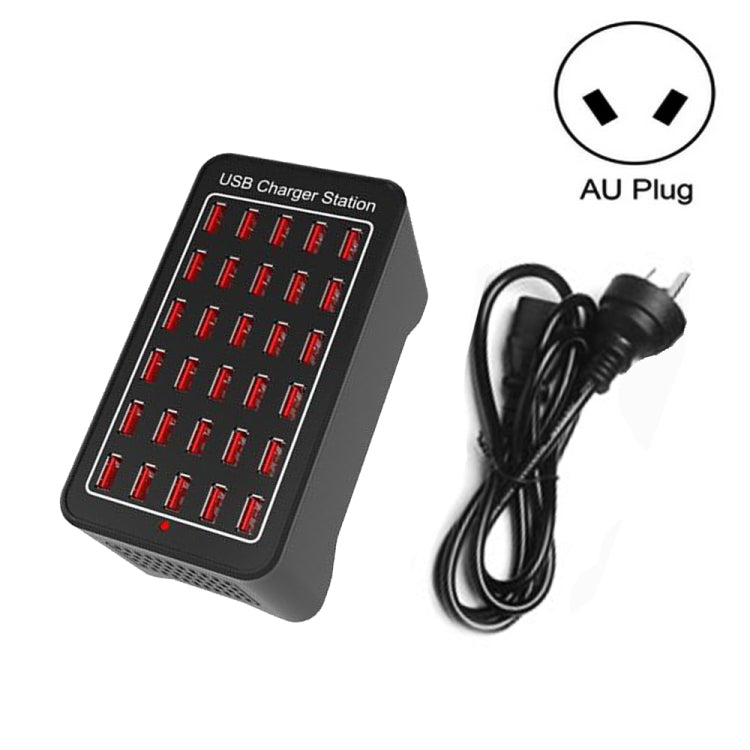 XLD-A7 150W 30 USB Ports Fast Charger Station Smart Charger, AC 110-240V, 150W 30 USB Ports EU Plug, 150W 30 USB Ports US Plug, 150W 30 USB Ports AU Plu...