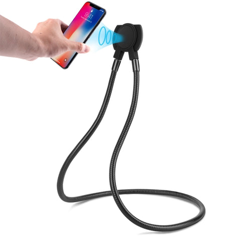 XWJ-1802D Supporto magnetico universale per tablet e telefono cellulare, staffa da appendere al collo, supporto per telefono cellulare, supporto a collo d'oca flessibile girevole a 360 gradi per scrivania, letto, divano per qualsiasi telefono e tablet